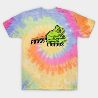 Froggylicious Lollipop - Fun Frog Design T-Shirt